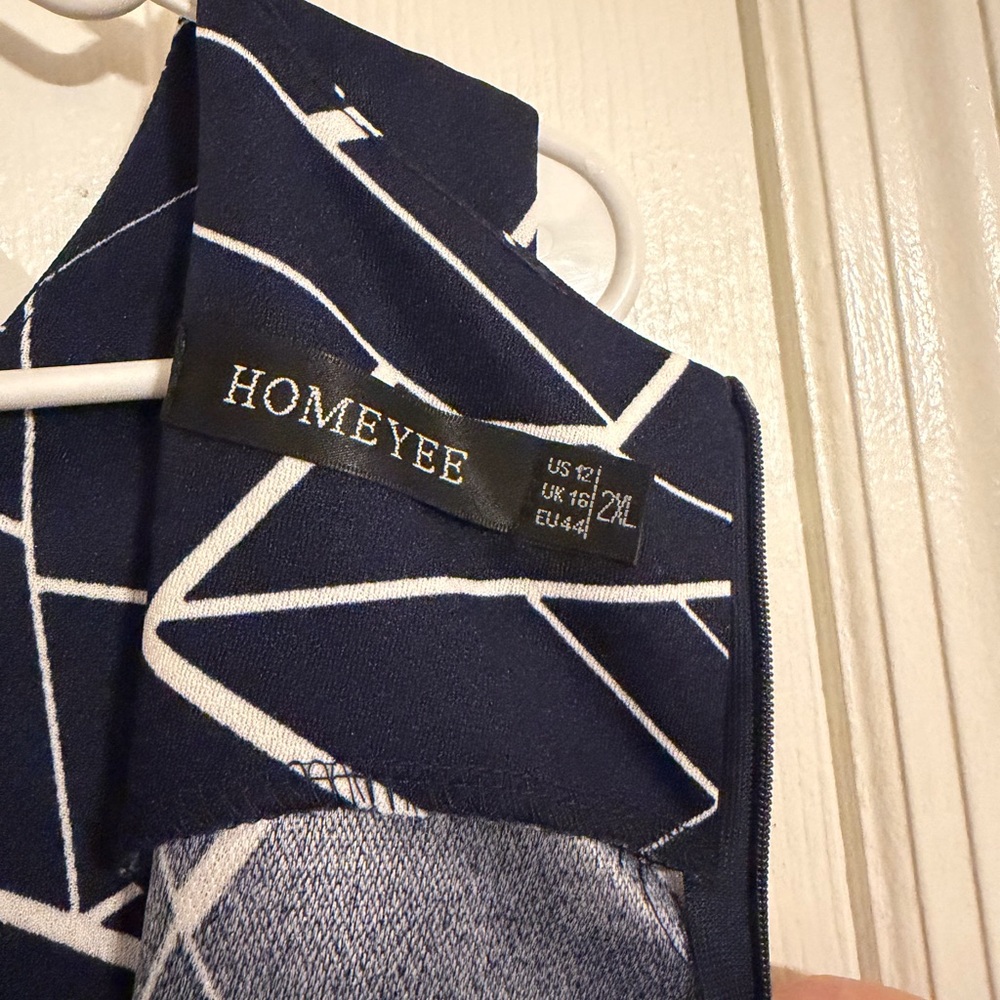HOMEYEE Geo Print Dress 2XL - Picture 6 of 7
